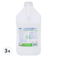 그린제약 소독용 에탄올, 3개, 4L 3개, 4L