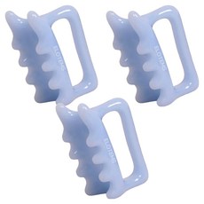 엘로템즈 두피 지압 바디 마사지 괄사, 3개, 블루