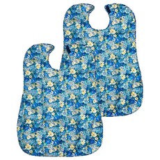 Rosa Home 多用途圍兜, 大花 藍色, 2個