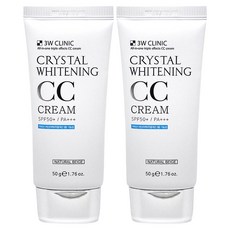 3W CLINIC 晶透亮白CC霜, 2條, Natural Beige, 50g