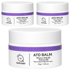 qurebaby 神經醯胺潤膚膏, 3罐, 30g