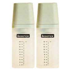 베베픽 실리콘 검정눈금 물약병, 2개, 민트