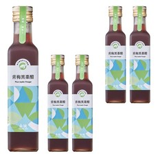 永禎 濃醇醋 青梅黑棗醋, 台灣之光國際美食得獎果醋, 零化學添加, ISO食品安全把關, 幫助消化, 營養補給, 養顏美容, 250ml, 5瓶