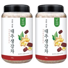 자연달램 진한 전통 대추생강차, 500g, 2개