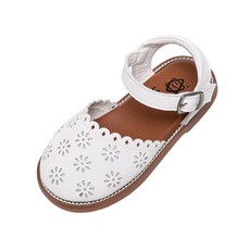 LA STELLA 女童純淨孔眼涼鞋