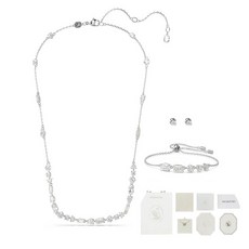 스와로브스키 여성용 메스메라 로듐 목걸이 + 팔찌 + 귀걸이 2p 세트 5665877 +쇼핑백