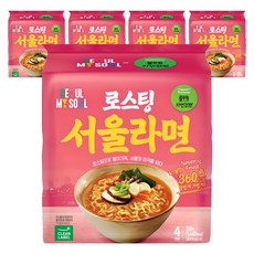 풀무원자연건면 로스팅 서울 라면 97g, 20개