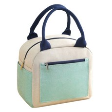 樂活美食家 馬卡龍色保溫保冷便當袋, 米色