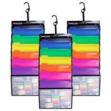 ECO Chungwoon 多色滑動文件夾, 混合顏色, 3個