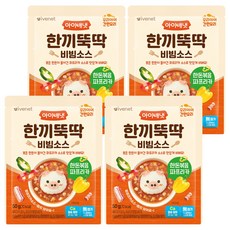 韓國 ivenet 嬰幼兒快速一餐拌飯醬 韓豚拌炒甜椒, 4個, 50g