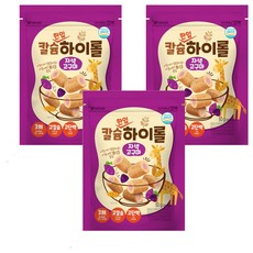 아이배냇 꼬마 유아용 칼슘하이롤 자색고구마, 50g, 3개, 자색고구마맛