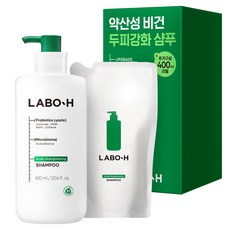 라보에이치 두피강화 클리닉 샴푸 610ml + 리필 400ml 세트, 1세트