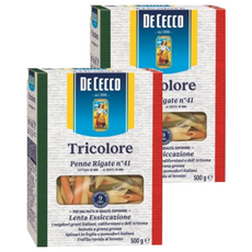 DE CECCO 得科 義大利麵 三色斜管麵No.41, 500g, 2盒