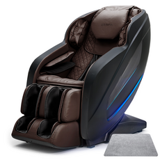 제스파 컴포르테 안마의자 + 전용 러그 세트 방문설치, ZPC2041, 무광 카카오블랙, 브라운
