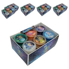 1000 마이유니버스 슬라임 6종 세트, 보라, 파랑, 초록, 노랑, 핑크, 흰색, 6세트