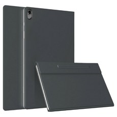 韓國 GSB 高級平板電腦筆槽收納輕薄書本式保護套, 1個, 炭黑色