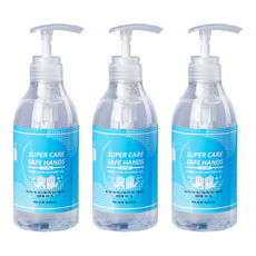 슈퍼케어 세이프 핸즈 손소독제 그린시트러스향, 500ml, 3개
