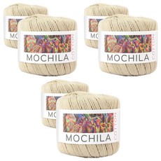 YEONIL Mochila 棉質編織線, 6個, 花生色