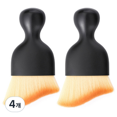 모나코올리브 말랑커브 먼지 브러쉬, 블랙, 4개