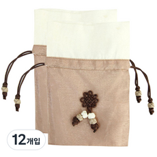 happytool 繩結福袋, 棕色, 12個