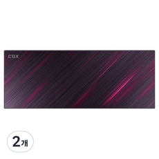 COX 오로라 게이밍 장패드, 2개, 퍼플핑크