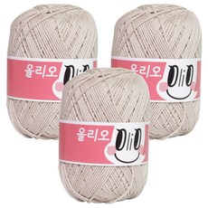 OliO yarna 뜨개실, 702연베이지, 3개