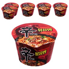 신라면 볶음면 큰사발 103g, 6개