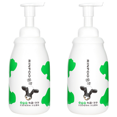 RINPOO 潤波 1/2全脂牛奶制菌沐浴慕斯 25000顆微米牛奶雪泡, 850ml, 2瓶