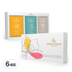 Betty Nardi Wonder花茶禮盒組 3款, 洋甘菊 1g x 4p + 薄荷 1g x 4p + 伯爵茶 1.5g x 4p, 6組
