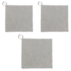 hillo 이지 316 스테인리스 반영구 철 수세미 소형, 3개, 1개입