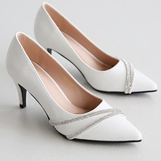 Dangolunni 女款尖頭雙鍊高跟鞋 7cm