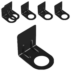 Homevanesse 不鏽鋼304洗髮精掛架浴室分配器置物架, 黑色, 6個