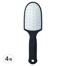 리빙포켓 부드러운 셀프용 발뒷꿈치 양면 각질 제거기 블랙, 150g, 4개, 1개입