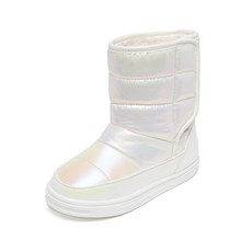 LA STELLA 兒童亮面防寒刷毛內裡鋪棉靴