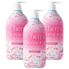 해피바스 바디워시 체리 블로썸, 3개, 900g