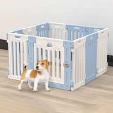 Pethome 狗狗圍欄, 1個, 藍色 + 白色