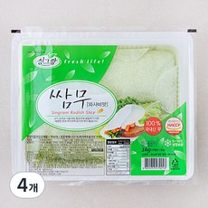 싱그람 슬라이스 와사비쌈무, 3kg, 4개