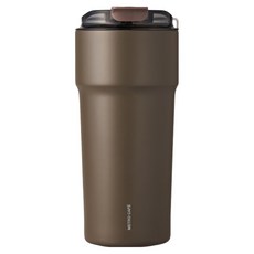 LocknLock 樂扣樂扣 Metro Cafe陶瓷塗層杯, 1個, 深棕色(黑巧克力拿鐵), 650ml