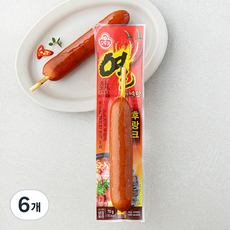 오뚜기 열라면 맛 후랑크, 70g, 6개
