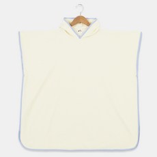 LollyTree 兒童款大尺碼連帽沙灘長袍 純色