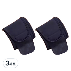 씨오브비 헬스 스포츠 엄지 손목 보호대 양손 세트, 3세트, 블랙