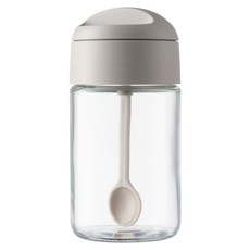 PINMOO 品沐 勺蓋一體調味罐 灰色, 250ml, 1個