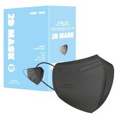 프로월드컵 2D 마스크 특대형, 100개입, 1개, 그레이