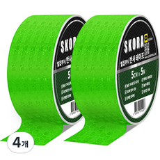 Skora 高亮度反光膠帶, 4個, 綠色
