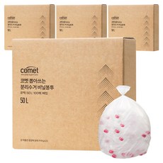 코멧 뽑아쓰는 분리수거 배접 비닐봉투, 400개, 50L