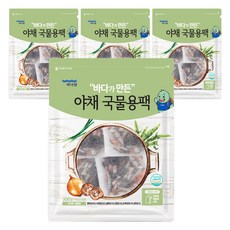 바다원 야채 국물용팩, 300g, 4개