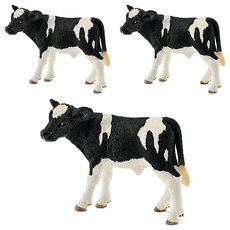 schleich 史萊奇 霍爾斯坦小牛 SL13798 公仔, 3個
