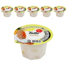 Tutto 椰果鳳梨口味果凍, 230g, 6個
