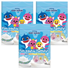 pinkfong 碰碰狐 BABY SHARK 鯊魚寶寶 優格果凍, 方便即食, 含天然果汁, 原味, 200g, 3袋