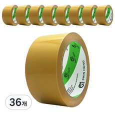 신흥테이프 57MIC 경포장 박스테이프 황색 40m, 36개